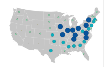 Migration outflow map